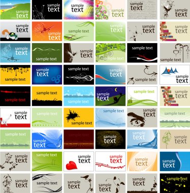 Business cards clipart