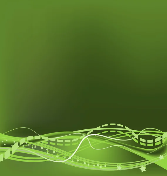 抽象的な緑の設計 — ストックベクタ