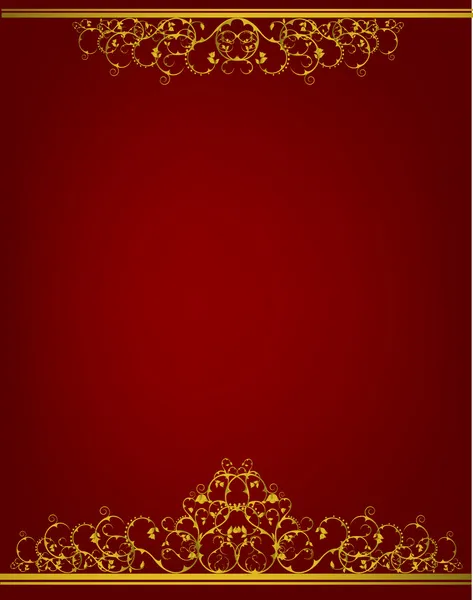 Bannière décorative de luxe de style baroque — Image vectorielle