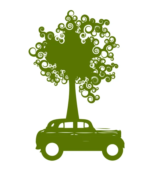 エコロジー車 — ストックベクタ