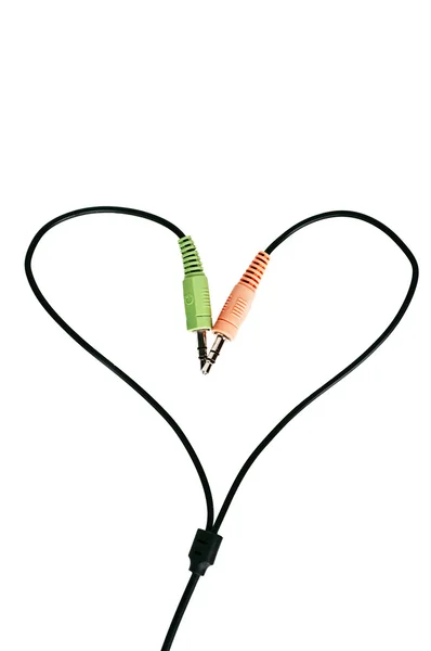Heart shaped cables — Stock Photo, Image