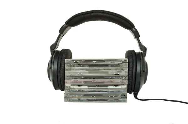 Kopfhörer und CD 's — Stockfoto