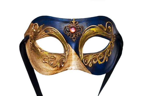 Masker uit Venetië geïsoleerd op wit — Stockfoto