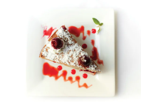 Cherry zoet dessert — Stockfoto