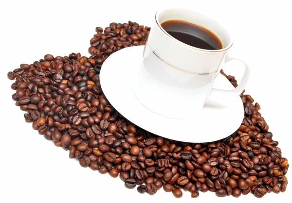 Kopp kaffe med hjärta — Stockfoto