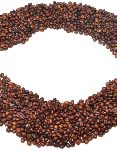 Tło z ziarnem kawy — Zdjęcie stockowe