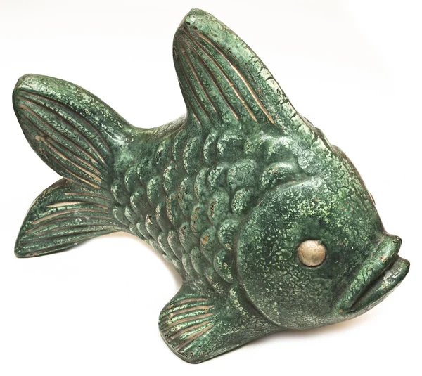 Skulptur keramiska fisk — Stockfoto