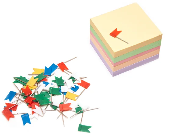 Grampos de papel multicoloridos — Fotografia de Stock