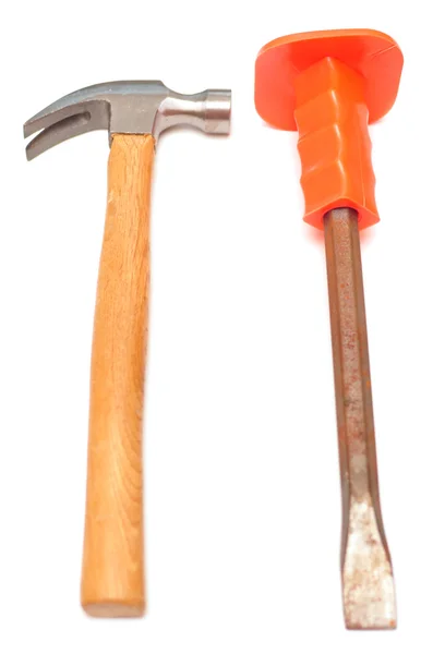 Hammer and chisel — Stock Photo, Image