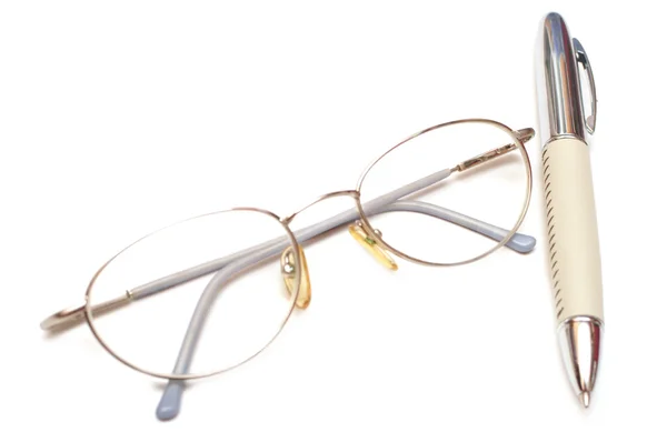 Gafas de lápiz y ojo —  Fotos de Stock