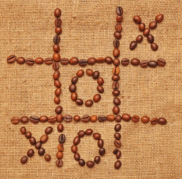 Гра Тік пальці наземні кавові зерна — стокове фото