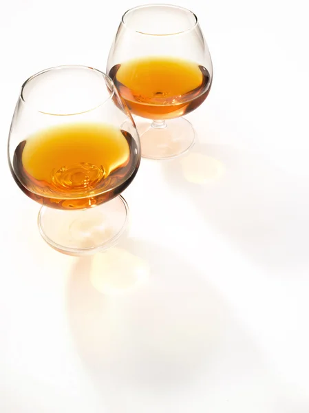 Två glas konjak — Stockfoto