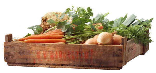 Ящик овощей — стоковое фото
