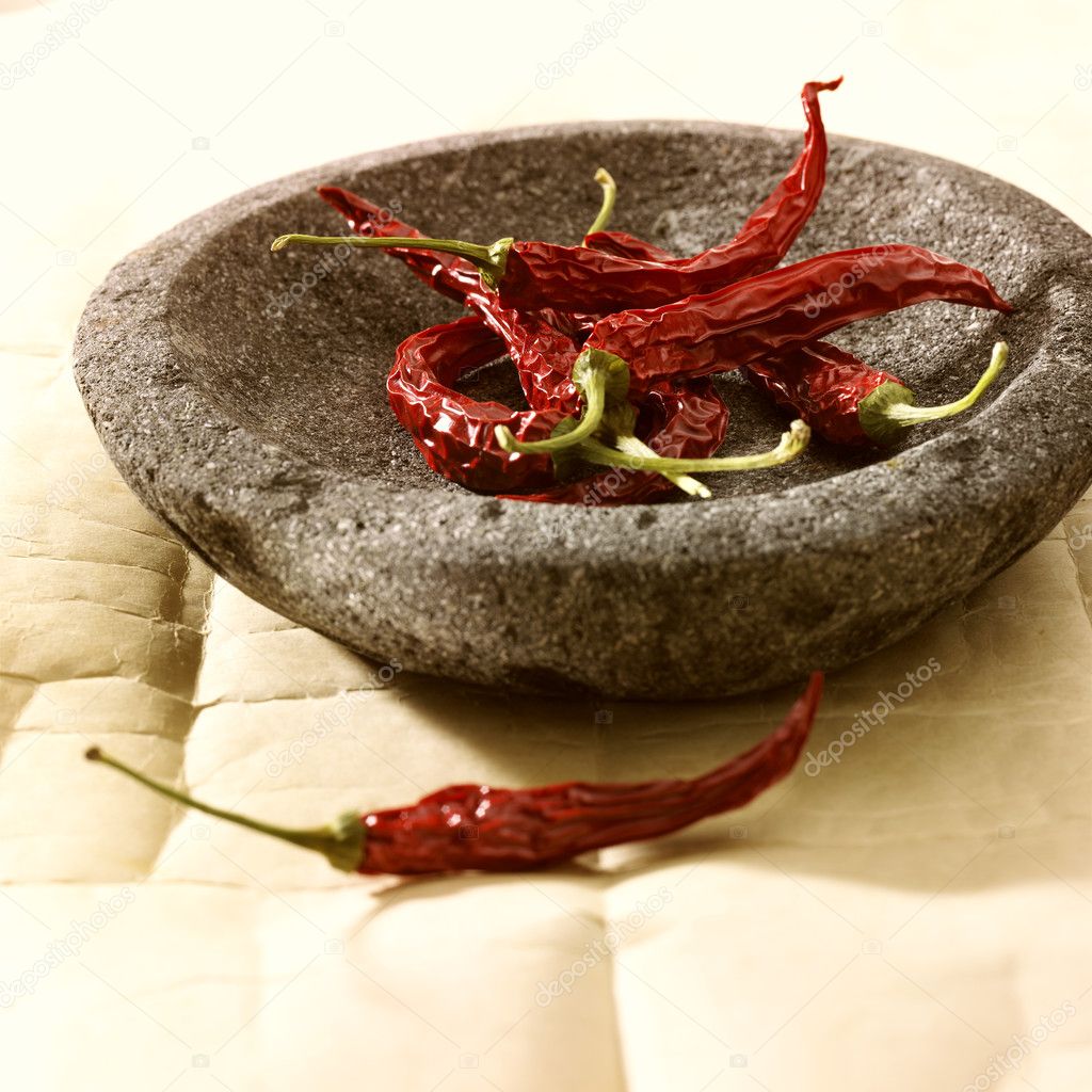 Red pepper in bowl