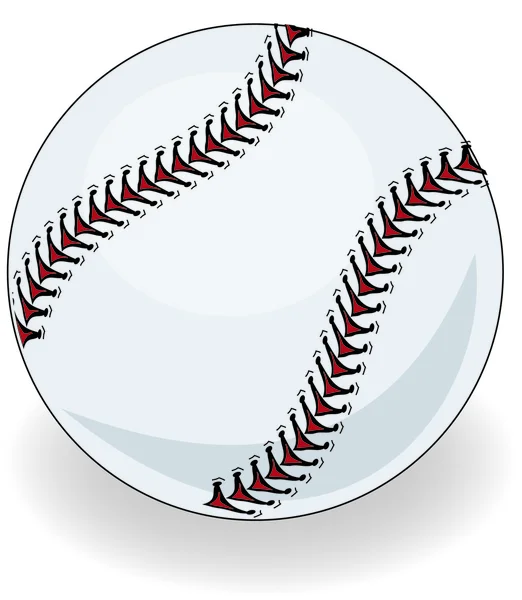 Illustrazione baseball nuovo di zecca — Foto Stock