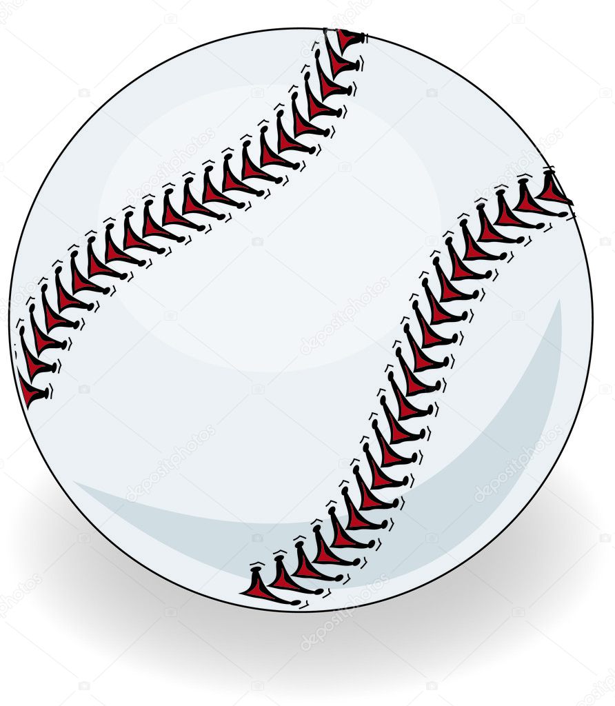 Brand new baseball illustration