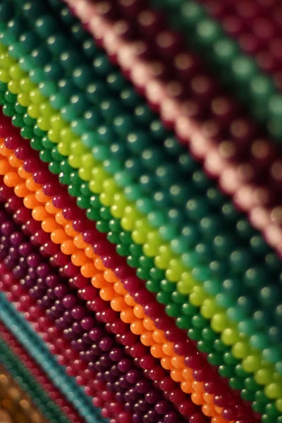 Rainbow of gemstones and beads — Stock Photo, Image