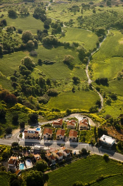 Luchtfoto van woonwijk — Stockfoto