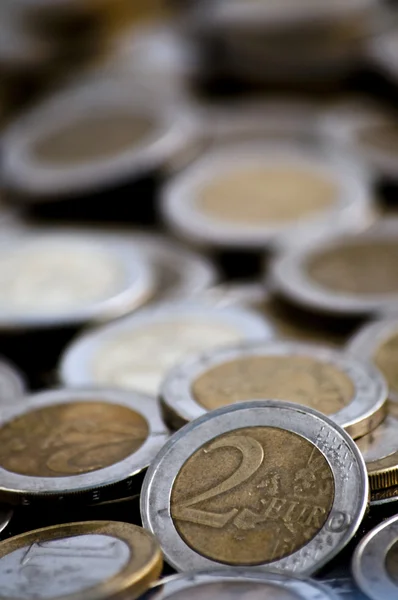 Pile of euro coins — Stock Photo, Image