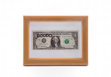 Dollar in the frame clipart