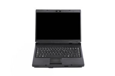 Laptop with the black screen clipart