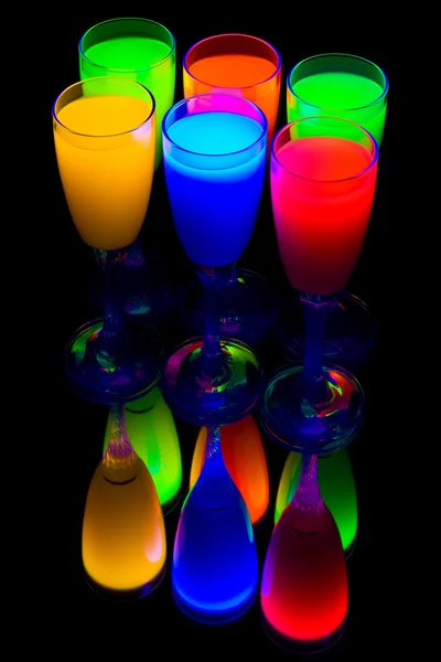 Stock image Six colour goblets