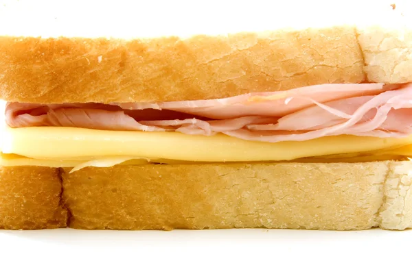 Skinke og ost sandwich - Stock-foto