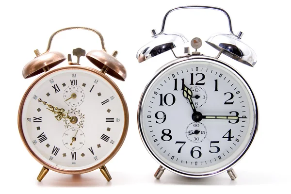 Crome and cooper alarm clock — Stock Photo, Image
