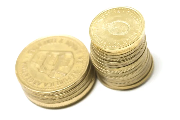 Monedas argentinas — Foto de Stock