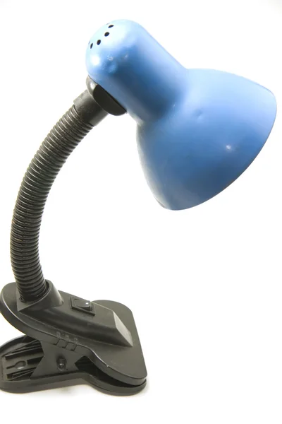 Blå skrivbordslampa — Stockfoto