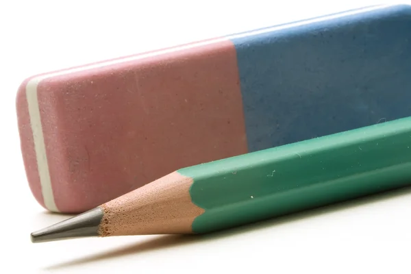 消しゴムと鉛筆 — ストック写真