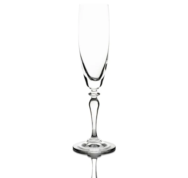 Champagne glas duidelijk — Stockfoto