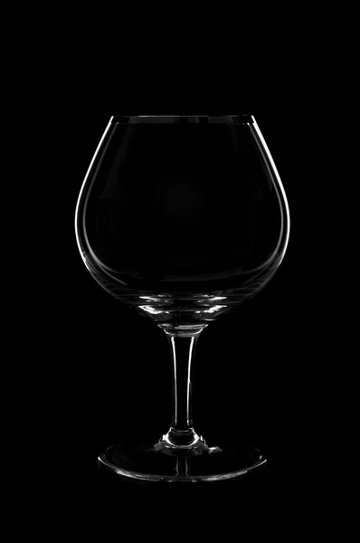 Leeg cognacglas — Stockfoto