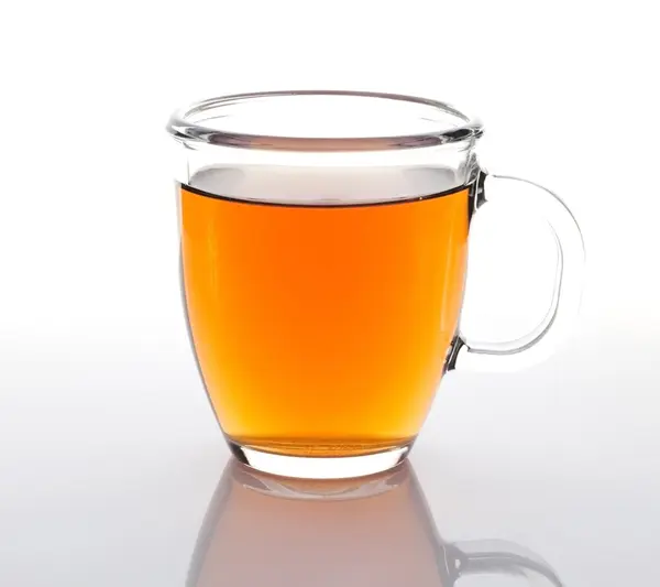 Szklaną filiżankę herbaty — Zdjęcie stockowe