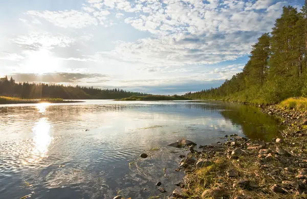 stock image Varzuga river