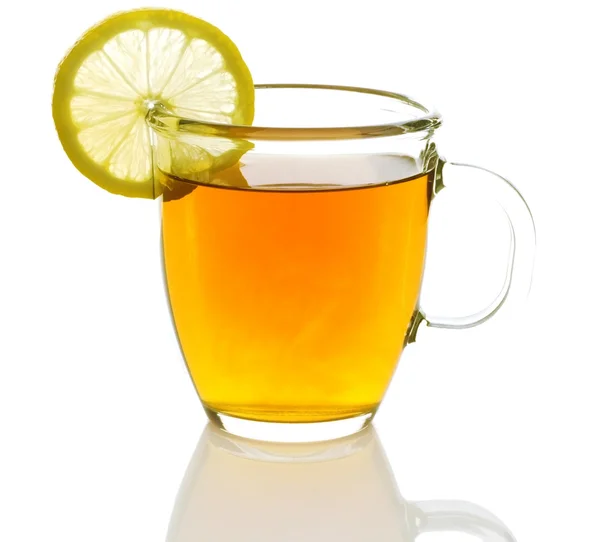Скляна чашка чаю Ліцензійні Стокові Фото