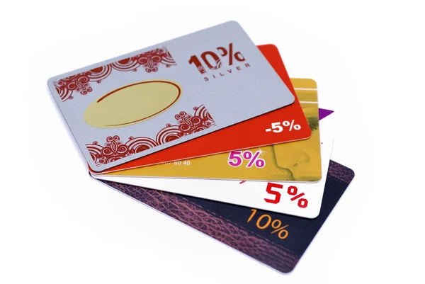 Discount cards — Stock Photo, Image