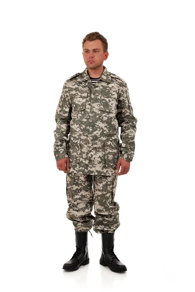 Man in camouflage — Stockfoto