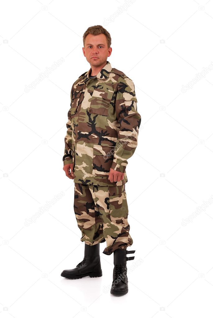 Man in camouflage