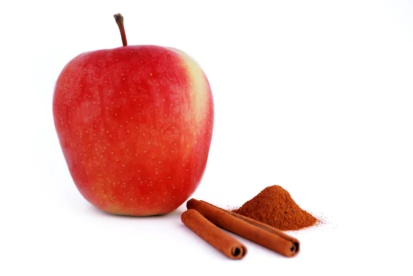 Jabłka i cynamon — Zdjęcie stockowe