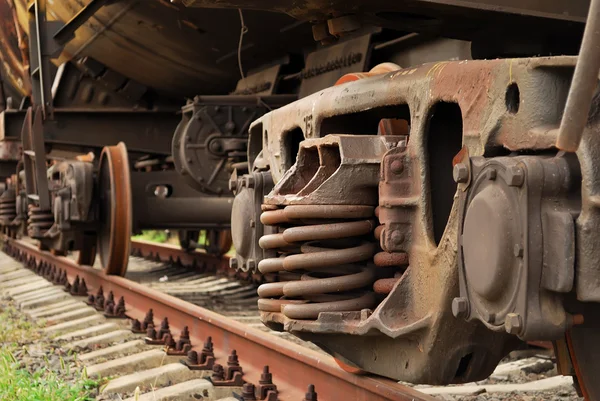 Damping suspension freight train — Stock Photo, Image
