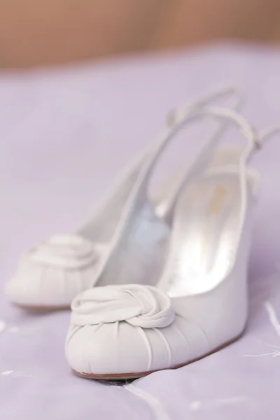 Witte schoen — Stockfoto