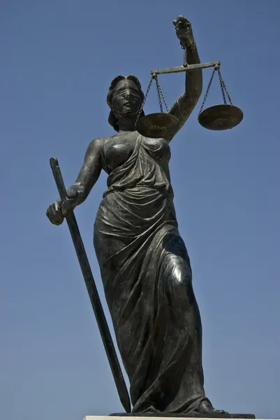 正义女神 免版税图库照片