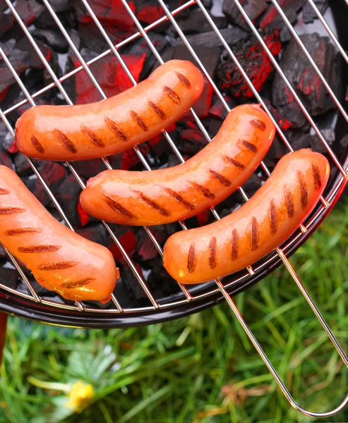 Fried sausages — Stock Photo, Image