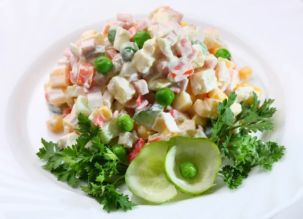 Salada de Olivie — Fotografia de Stock