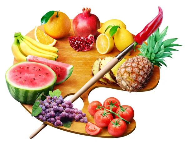 Fruit palette — Stock Photo, Image