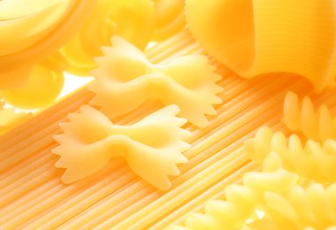 Back projected (lighted) macaroni (pasta) clipart