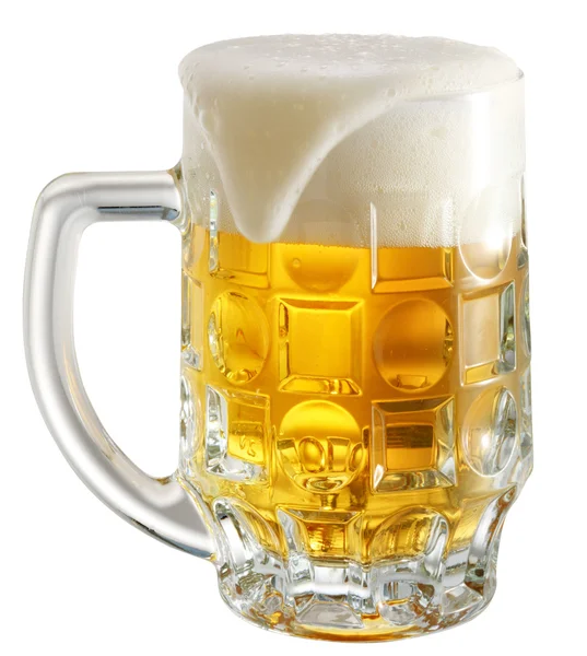 Light bier in glas — Stockfoto