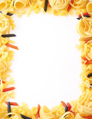 Back projected (lighted) macaroni (pasta) clipart