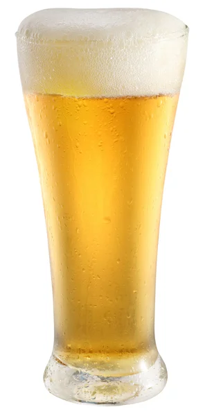 Sklenice lehkého piva — Stock fotografie